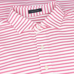 Turtleson Gus Stripe Performance Shirt Polo Short Sleeve Golf Apparel