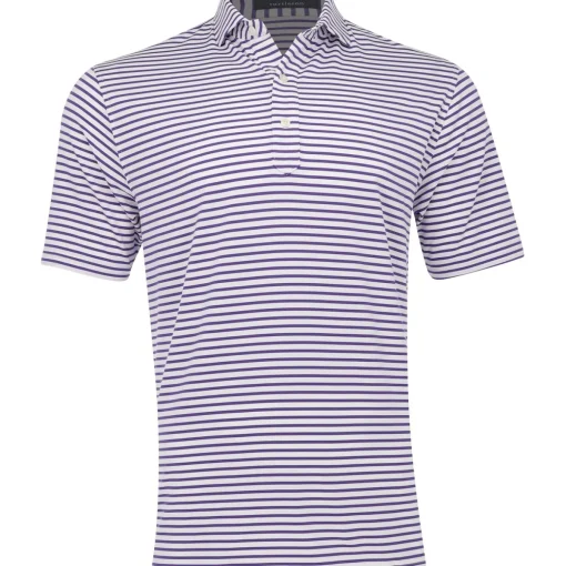 Turtleson Gus Stripe Performance Shirt Polo Short Sleeve Golf Apparel
