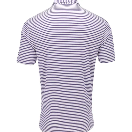 Turtleson Gus Stripe Performance Shirt Polo Short Sleeve Golf Apparel