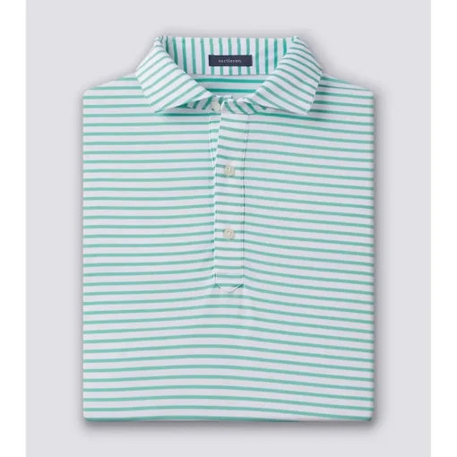 Turtleson Gus Stripe Performance Shirt Polo Short Sleeve Golf Apparel