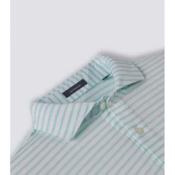Turtleson Gus Stripe Performance Shirt Polo Short Sleeve Golf Apparel