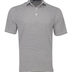 Turtleson Gus Stripe Performance Shirt Polo Short Sleeve Golf Apparel
