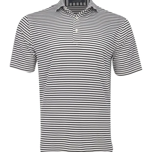 Turtleson Gus Stripe Performance Shirt Polo Short Sleeve Golf Apparel