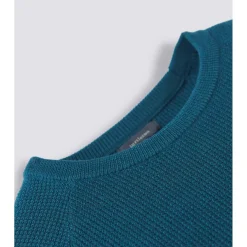 Turtleson Heath Waffle Knit Sweater Crew Golf Apparel
