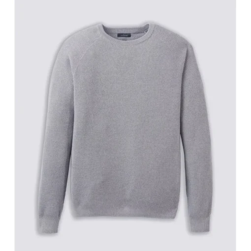 Turtleson Heath Waffle Knit Sweater Crew Golf Apparel