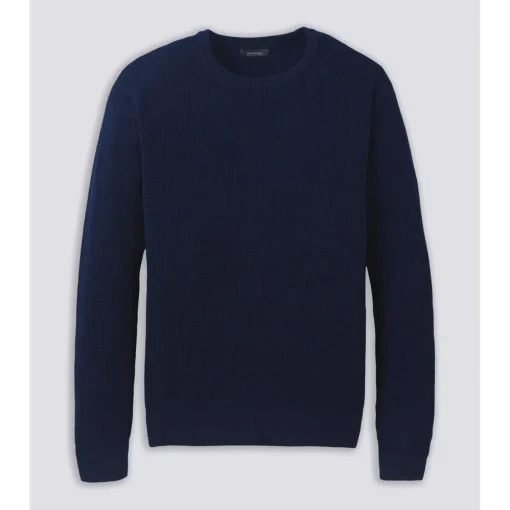 Turtleson Heath Waffle Knit Sweater Crew Golf Apparel