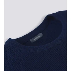 Turtleson Heath Waffle Knit Sweater Crew Golf Apparel
