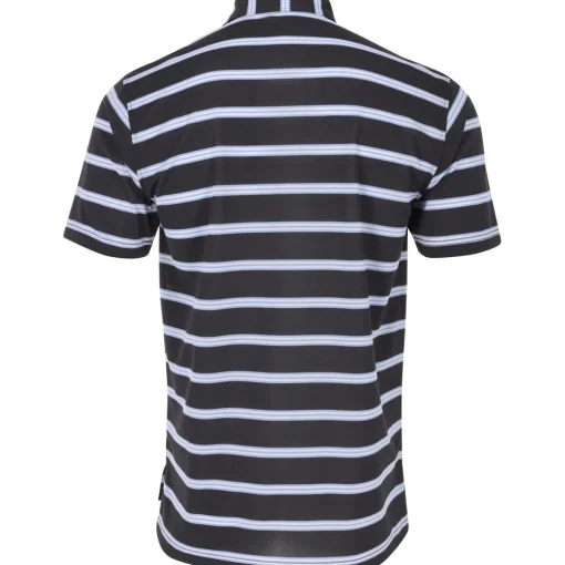 Turtleson Jay Rep Stripe Performance Shirt Polo Short Sleeve Golf Apparel