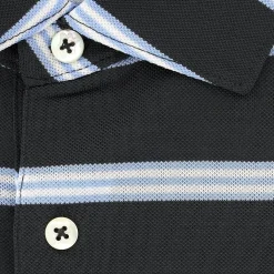 Turtleson Jay Rep Stripe Performance Shirt Polo Short Sleeve Golf Apparel