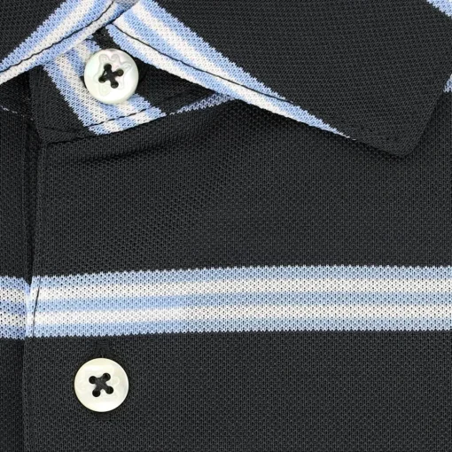 Turtleson Jay Rep Stripe Performance Shirt Polo Short Sleeve Golf Apparel