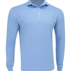 Turtleson Kenneth Solid Performance Shirt Polo Long Sleeve Golf Apparel