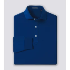 Turtleson Kenneth Solid Performance Shirt Polo Long Sleeve Golf Apparel