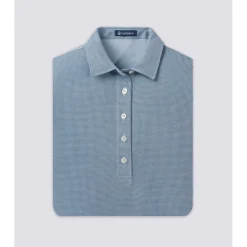 Turtleson Lane Oxford Performance Shirt Polo Short Sleeve Golf Apparel