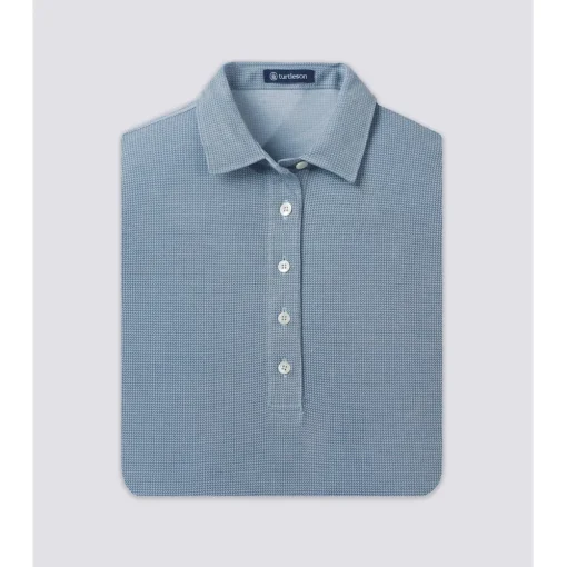 Turtleson Lane Oxford Performance Shirt Polo Short Sleeve Golf Apparel