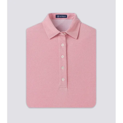 Turtleson Lane Oxford Performance Shirt Polo Short Sleeve Golf Apparel