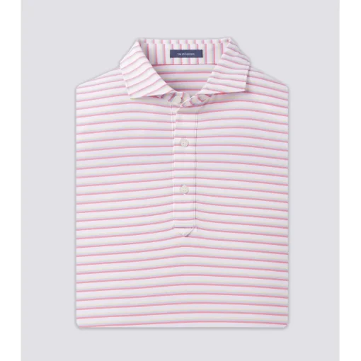 Turtleson Lanier Gradient Stripe Performance Shirt Polo Short Sleeve Golf Apparel