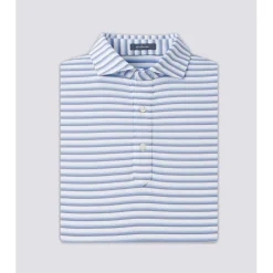 Turtleson Lanier Gradient Stripe Performance Shirt Polo Short Sleeve Golf Apparel