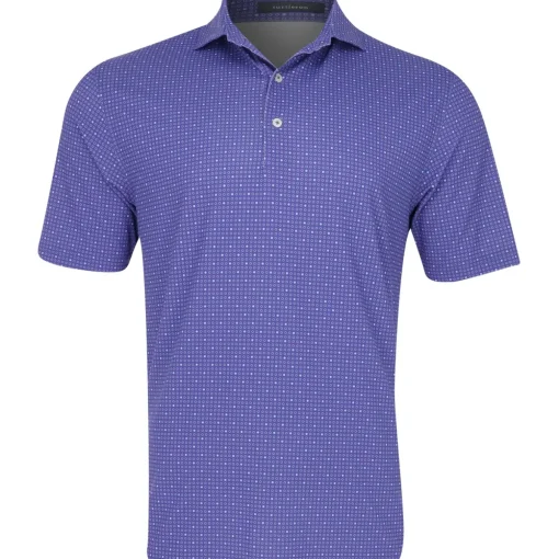 Turtleson Lennox Dot Performance Shirt Polo Short Sleeve Golf Apparel