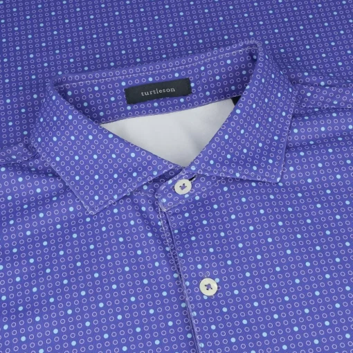 Turtleson Lennox Dot Performance Shirt Polo Short Sleeve Golf Apparel