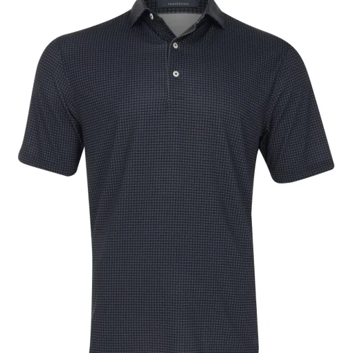 Turtleson Lennox Dot Performance Shirt Polo Short Sleeve Golf Apparel