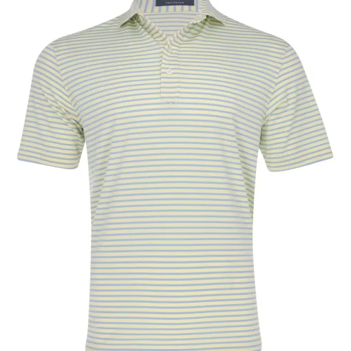 Turtleson Miller Stripe Performance Shirt Polo Short Sleeve Golf Apparel