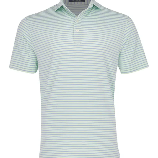 Turtleson Miller Stripe Performance Shirt Polo Short Sleeve Golf Apparel