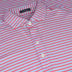 Turtleson Miller Stripe Performance Shirt Polo Short Sleeve Golf Apparel