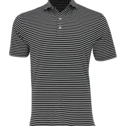 Turtleson Miller Stripe Performance Shirt Polo Short Sleeve Golf Apparel