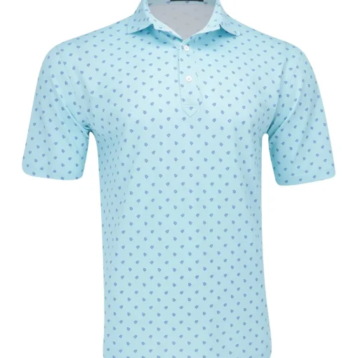 Turtleson Painted Turtle Performance Pique Shirt Polo Short Sleeve Golf Apparel