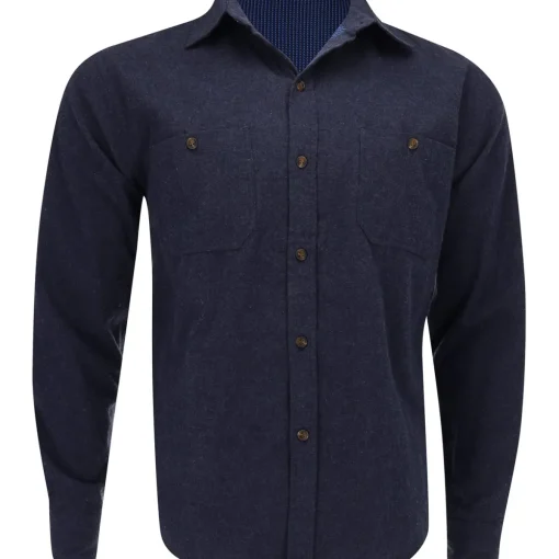 Turtleson Rives Lined Flannel Shirt Polo Long Sleeve Golf Apparel