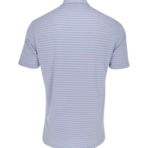 Turtleson Rory Stripe Performance Shirt Polo Short Sleeve Golf Apparel