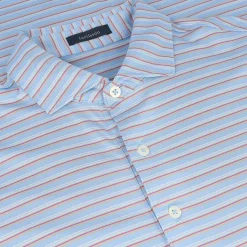 Turtleson Rory Stripe Performance Shirt Polo Short Sleeve Golf Apparel