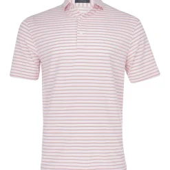 Turtleson Rory Stripe Performance Shirt Polo Short Sleeve Golf Apparel