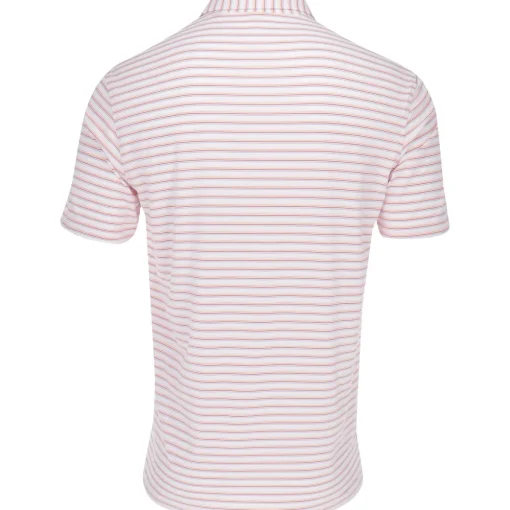Turtleson Rory Stripe Performance Shirt Polo Short Sleeve Golf Apparel