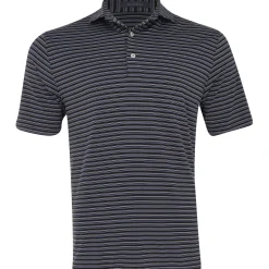 Turtleson Rory Stripe Performance Shirt Polo Short Sleeve Golf Apparel