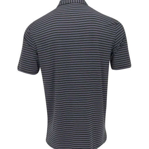 Turtleson Rory Stripe Performance Shirt Polo Short Sleeve Golf Apparel