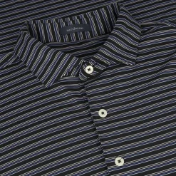 Turtleson Rory Stripe Performance Shirt Polo Short Sleeve Golf Apparel