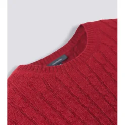 Turtleson Roy Cable Knit Sweater Crew Golf Apparel