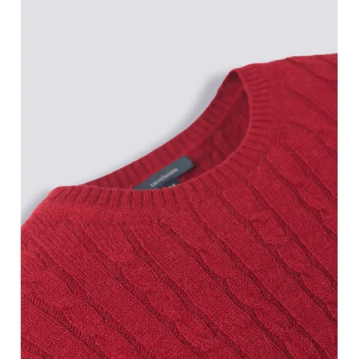 Turtleson Roy Cable Knit Sweater Crew Golf Apparel