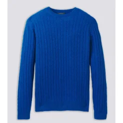 Turtleson Roy Cable Knit Sweater Crew Golf Apparel