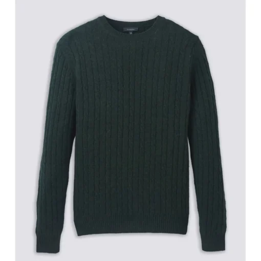 Turtleson Roy Cable Knit Sweater Crew Golf Apparel