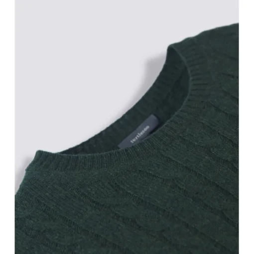 Turtleson Roy Cable Knit Sweater Crew Golf Apparel