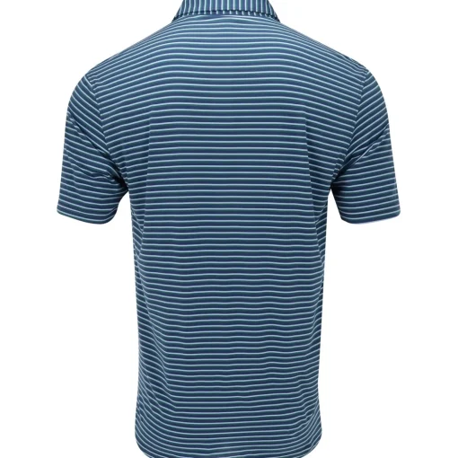 Turtleson Ryan Stripe Performance Shirt Polo Short Sleeve Golf Apparel
