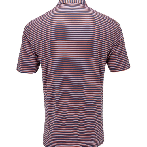 Turtleson Ryan Stripe Performance Shirt Polo Short Sleeve Golf Apparel