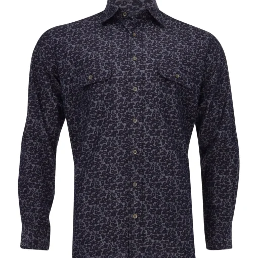 Turtleson Shepherd Paisley Chambray Shirt Dress Golf Apparel