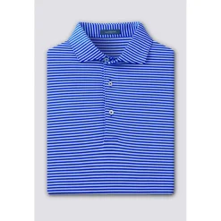Turtleson Tanner Stripe Performance Shirt Polo Short Sleeve Golf Apparel