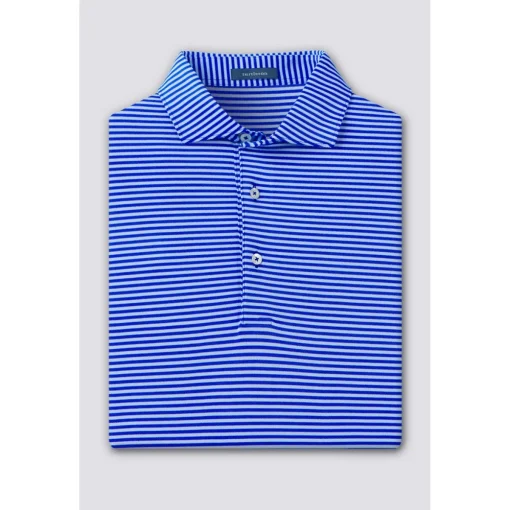 Turtleson Tanner Stripe Performance Shirt Polo Short Sleeve Golf Apparel