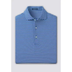 Turtleson Tanner Stripe Performance Shirt Polo Short Sleeve Golf Apparel