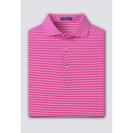 Turtleson Tanner Stripe Performance Shirt Polo Short Sleeve Golf Apparel