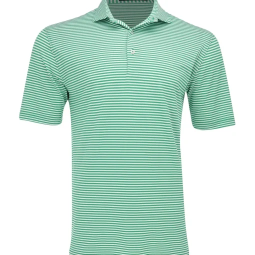 Turtleson Tanner Stripe Performance Shirt Polo Short Sleeve Golf Apparel